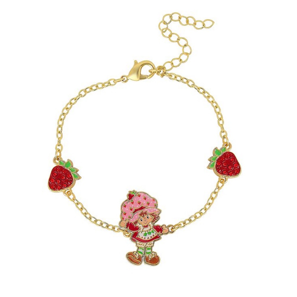 Strawberry Shortcake Charm Bracelet - 18K Gold Plated